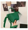 Вечерние сумки корейская простая текстура Портативное ведро в INSTENT BOW TOTE WOMEN