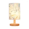 Table Lamps DIY Creative Lamp Art Design Painted Clay Paper-cut Parent-child Activity Props Wooden Linen Fabric Lampshade