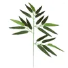 Decorative Flowers Artificial Bamboo Branch Fake Simulation Leaf Landscape For Garden Tree Decoration Decor Home Design