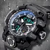 Polshorloges top luxe horloges heren dual display horloge waterdichte heren sport elektronica polshorloge heren militaire leger klok mannetje