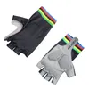 Luvas de ciclismo Luvas de ciclismo Pro Aero Mulheres equipes leves meio dedo dedo anti deslize de bicicleta de estrada à prova de choque Guantes Ciclismo 230317