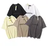 Erkek t Shirt Tasarımcı Gömlek Erkek Gömlek Tasarımcısı Tees Yaz Günlük Yuvarlak Boyun Kısa Kollu Moda Pamuk Mektup Baskı Çift Giyim S-4XL