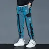 Pantalons pour hommes Pantalons cargo décontractés pour hommes Hommes Noir Coréen Sarouel Tendance Pantalon ample Streetwear Pantalon Homme Réfléchissant Techwear Homme 230320