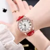 Orologi da polso Orologi da donna Orologio da polso luminoso con cinturino in pelle con diamanti per regalo femminile Relogio Feminino