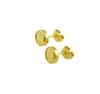 Cubic zirconia earrings studs circle hoop earrings studs for women men hypoallergenic trendy rose gold tiny earrings steel stud exquisite gift fashion jewelry