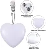 Bolso con forma de corazón de 10 Uds., luz nocturna con Sensor blanco activado, iluminación para monedero, iluminación automática, luz colgante para bolso