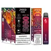 Poco Huge 5000 puffs Electronic Cigarette Disposable vape with rechargeable 950mah e cigarette battery and 15ml cartridge pod local warehouse 10 flavors