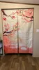 Sheer Curtains Japanese Noren Door Curtain Partition Kitchen Doorway Decorative Green Plant Simple Drapes Cafe Restaurant Decor Half-curtain 230320