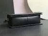 10A Specchio di livello superiore Lusso di qualità Designer Borsa media per caviale da ragazzo Borsa da 25 cm Borsa da donna in vera pelle di agnello trapuntata Borsa a tracolla nera Borse a tracolla Portafoglio su catena