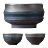 Skålar retro handgjorda keramiska teacup dagstil hushållsvaror stoare mugg hem