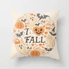 Pillow 1pc Cartoon Pumpkins Printed Cover Covers For Home Decor Soft Peach Skin Sofa Bed Decorative Cases 45x45cm