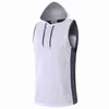 Herren Tank Tops Top Mit Kapuze Ärmellos Sommer Patchwork Mode Bodybuilding Männer Gym Tank Breaable Nylon Laufen Training Sport V Z0320