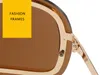 Solglasögon för män Kvinnor Vintage Luxury Mens Sunglass Man Fashion Sungases Trendy Woman Retro Sun Glasses Unisex Frameless ett-stycke Designer Solglasögon 8K0D30