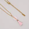 Ketens go2boho aankomst Geometrie Tassel Pendent ketting voor vrouwen roestvrijstalen keten sieraden miyuki kralen