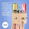 ツールワークショップ木製ツールボックスキッズモンテッソーリビジーキューブおもちゃシミュレーション修理ツール細かい運動能力学習教育のふり230320
