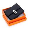 Wallets Korean Niche Brand Short Genuine Leather Simple Wallet Zipper Exquisite Portable Card Holder Coin Purse For Women