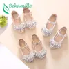 Кроссовки Bekamille Children Shoes Fashion Девочки для девочек детский кожаный детский танцевальный размер 2136 230317