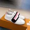 Womens Time Out White Sneaker Designers Tennis Shoes Straps Leather Trainers Designer Sneakers For Woman