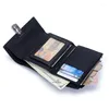 Wallets Korean Niche Brand Short Genuine Leather Simple Wallet Zipper Exquisite Portable Card Holder Coin Purse For Women