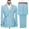 Abiti da uomo Blazer Pantaloni da uomo Giacca decorativa Designer italiano Party Wedding Slim Fit Homme Banquet Suit Ai