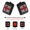 Bike Lights Waterproof 64 LED Laser Bicycle Tail Light USB Rechargeable Automatic Turn Signals Safety Warning