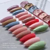Esmalte en gel para uñas, pegamento, estilo japonés, juego pequeño y fresco, serie de 9 colores, Poterapia 030