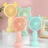 PARTY FAVER CONCHARGEABLE HAND HANDE MINI FAN USB Office Outdoor Small Electric Fans Portable Travel Appliances Air Cooler T9I002266