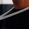 Пользовательские мужчины хип -хоп ожерелье кубинская цепь ледяной связи 925 стерлинговое серебряное золото.