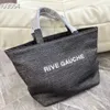 Роскошные Дизайнерские Женские Сумки Totes Сумки Rive Gauche Подготовка Тотализатор LINEN Покупки Пляжная Сумка Сумочка Мода Белье Большие Пляжные Сумки Дорожный Кошелек Через Плечо