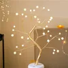 Bordslampor 69HC 36 LEDS Night Light Bonsai Tree Lights Home Party Bröllop inomhusdekorationer Plastmaterial för