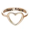 Klusterringar 2023 Fashion Silver Rose Gold Color Heart Shaped Ring for Woman Bridal Wedding Engagement US Size .6.7.8.9.10