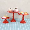 Dishes Plates Cake stand Home party display wedding decoration wrought iron birthday tray dessert fudge desktop afternoon tea cake 230320