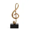 Decorative Objects Figurines Home Decor Accessories Figurine Art Statuette Golden Musical Note Handicraft Living Room Wine Cabinet Desk Ornaments 230320