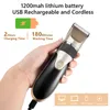 Hair Trimmer Professional Hair Clipper Men's Barber Beard Trimmer Rechargeable Hair Cutting Machine Ceramic Blade Low Noise Adult Kid Haircut 230317