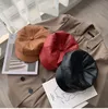 Berretti Vintage Uomo Donna Cuoio Ottagonale Berretto Berretto Cappello Gatsby Sboy Cappelli con visiera Cabbie CasquetteBerets