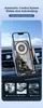 Automatisk 15W bil trådlös laddare telefonhållare för iPhone 14 13 12 Samsung infraröd sensor induktion qi snabb laddning transparent mekanisk kretskort design