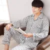 Men's Sleepwear Size Pajamas Men's Winter Room Wear Suit Cotton Nightgown Plus Home Service Cardigan Casual Comfortable Outside Breathable Sets 230320