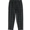 Herenbroek lente winter plaid broek mannen losse taps toelopende enkellengte broek mode check plus size hiphop streetwear 230320