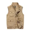 Men's Vests Plus Big Size 6XL 7XL 8XL Brand Clothing Autumn Mens Sleeveless Jacket Cotton Casual Multi Pocket Vest Male Waistcoat Coat 230320