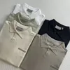 Camisetas para hombres Diseñadores Men Polos Essentail Tee Letter Doble Track Reflective Cortas cortas Estilo High Street Top