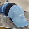 Miu Denim Berretto da baseball Donna Hip Hop Cappello Lettera Caps per donna Uomo Outdoor Summer Visiera Autunno Casual Sun Gorras4615618