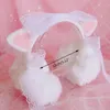 Berets Fashion Plush Feel Female Winter Earmuff Warm Ear Muffs Headphones Shape Girls EarmuffsCat White Strawberry N15 21 Dropship