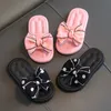 Slipper Childrens Slippers Summer Girls Sandals Babys Bow Knot Antiskid Outer Wear Soft Soled Kids Beach Shoes 230317
