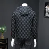 Men's Jackets Fashion Cardigan Knitted Jacket Letter Print Loose Hooded Erkekler Ceket 2022 Spring brand Vintage Casual Hooded Cardigan