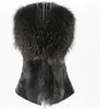 Women's Vests 2023 Autumn Winter Imitation Fur Vest Women's Short Hair PU Leather Casual Girl Lady Black Waistcoat