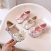 Baskets printemps automne filles chaussures Bling Mary Janes perle sangle princesse paillettes unique pour bébé fille mariage 230317