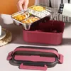 Set di stoviglie 2/3 griglie in acciaio inossidabile 304 Lunch Box termico Contenitore per alimenti da cucina Contenitore per Bento da esterno portatile da campeggio