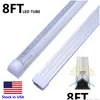 Led Tubes 8 T8 Fa8 V Shape 8Ft Integrated Light Ft Work 45W 72W 96 Double Row Fluorescent Fixtures Drop Delivery Lights Lighting Bbs Dhekk