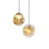 Lampy wiszące nowoczesne szdalne szklane lampki Minimalistyczne przejście do sypialni wisząca lampa kreatywna sztuka bar Restaurant Bar LED żyrandol