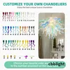 Подвесные лампы Nordic Creative Hand Blound Glass Chinelier Restaurant Chandelier Персонализированная кофейная лампа люстра Dale Chihuly Art Lighting LR1261